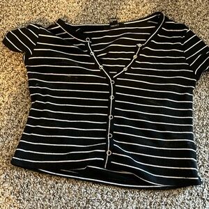 Striped crop top